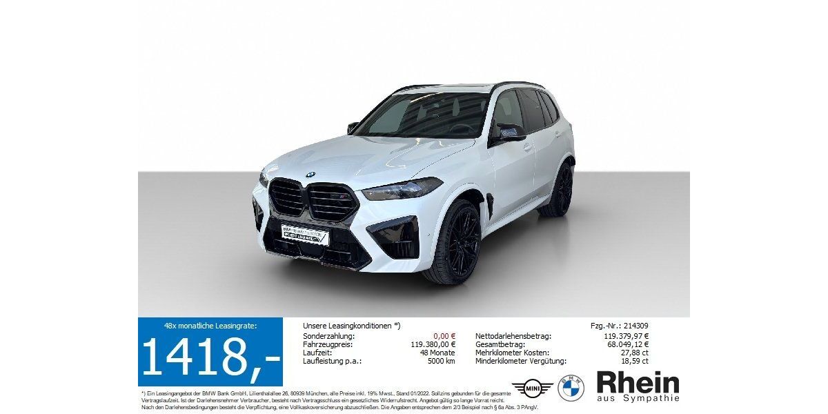 BMW X5 M 25.200 km 116.940 &euro; Heilbronn 74076