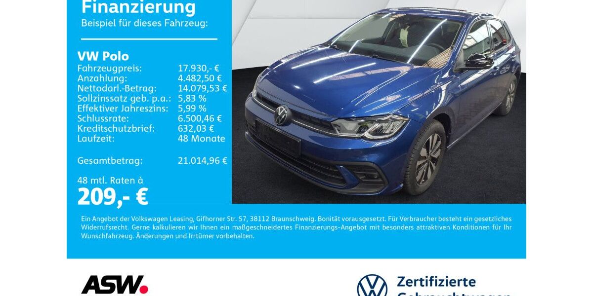 VW Polo 18.200 km 17.930 &euro; Neckarsulm 74172