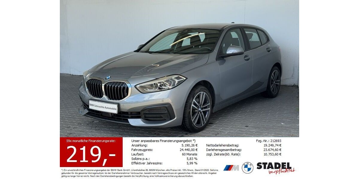 BMW 118 40.945 km 23.100 &euro; Heilbronn 74074