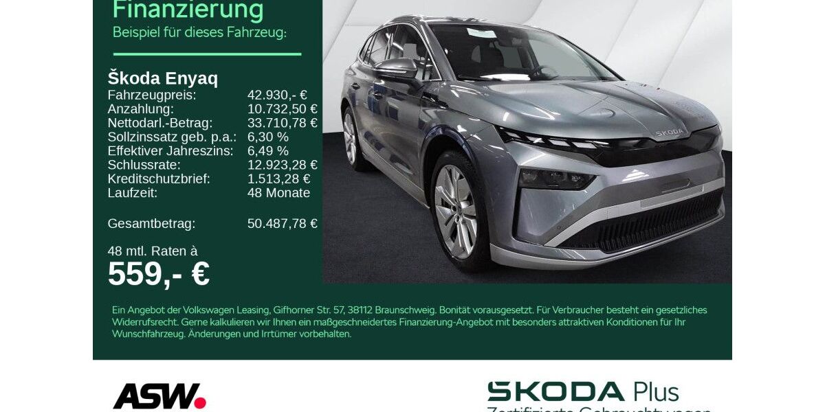 Skoda Enyaq 5.600 km 42.930 &euro; Heilbronn 74076