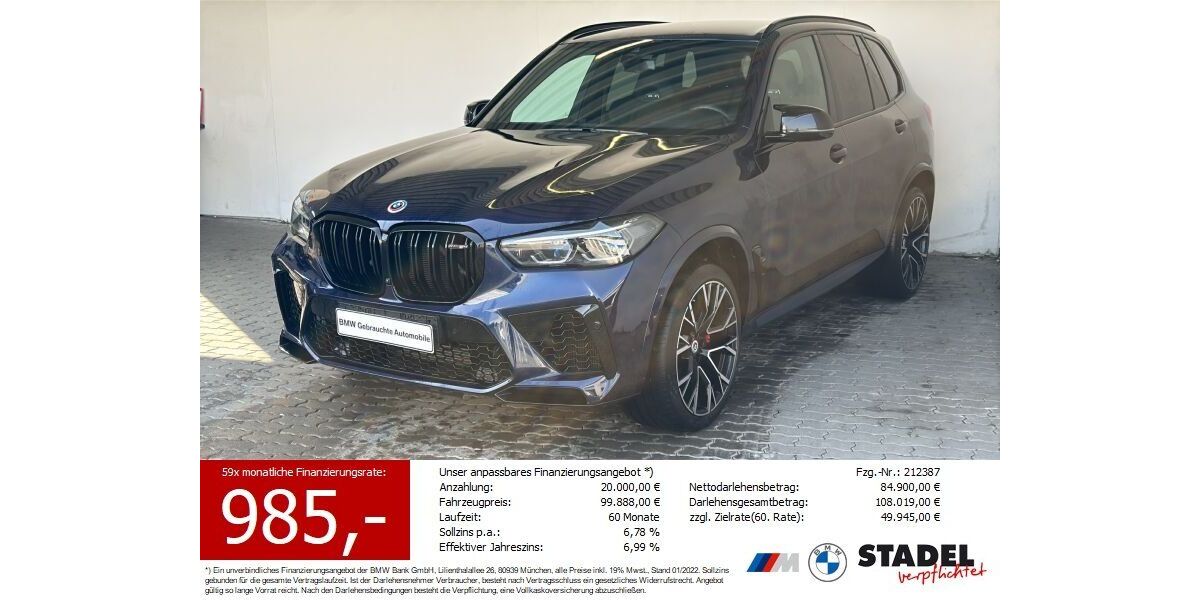 BMW X5 M 20.194 km 81.400 &euro; Heilbronn 74074