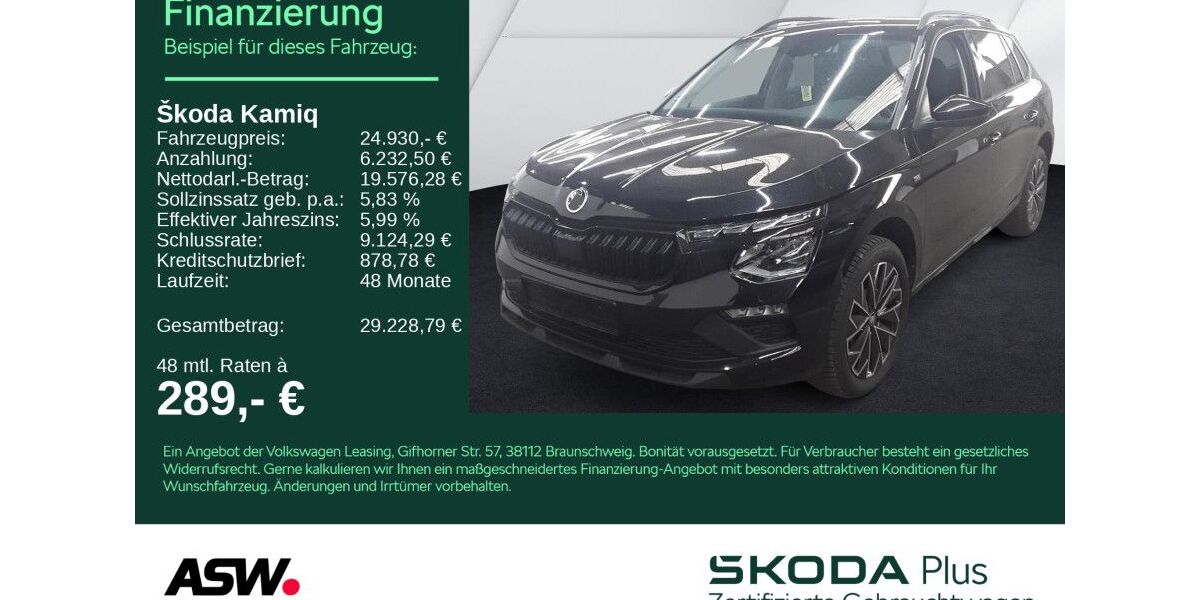 Skoda Kamiq 17.600 km 24.930 &euro; Sinsheim 74889