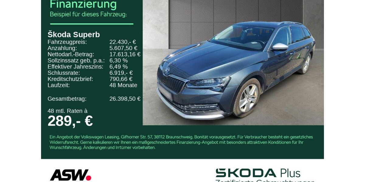 Skoda Superb 152.000 km 22.430 &euro; Heilbronn 74076