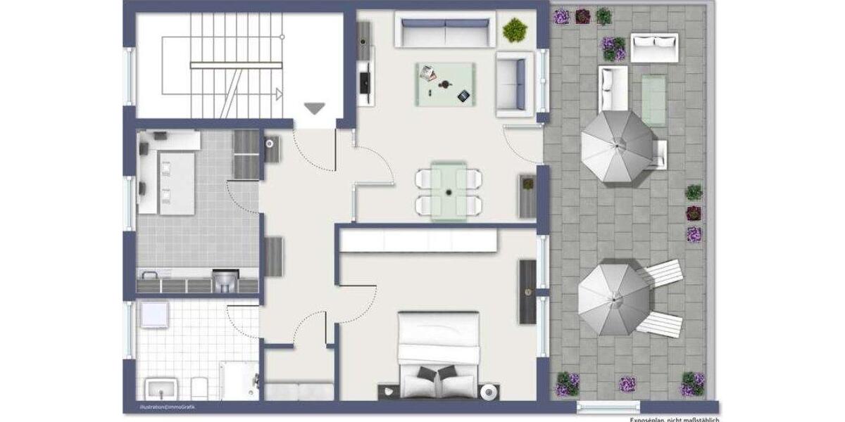 Etagenwohnung Heilbronn - 2 Zimmer, 66 m&sup2;, 775&euro; | Angebot:27595958