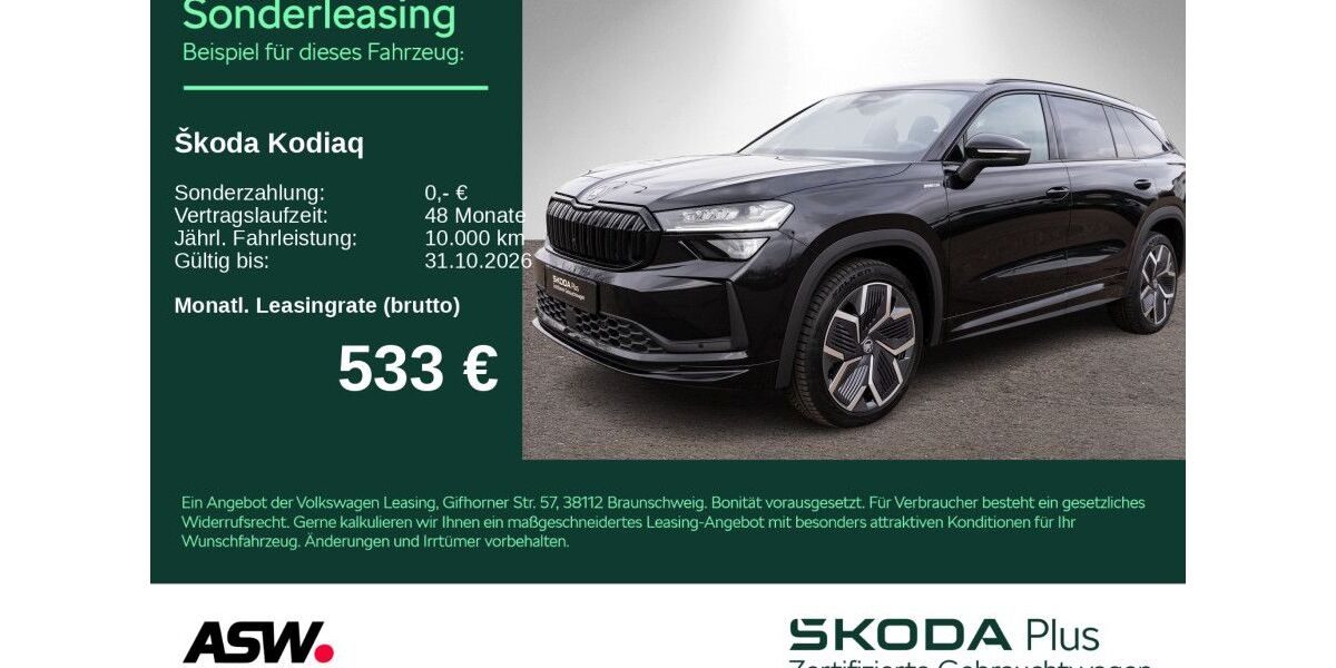Skoda Kodiaq 32.900 km 48.390 &euro; Heilbronn 74076