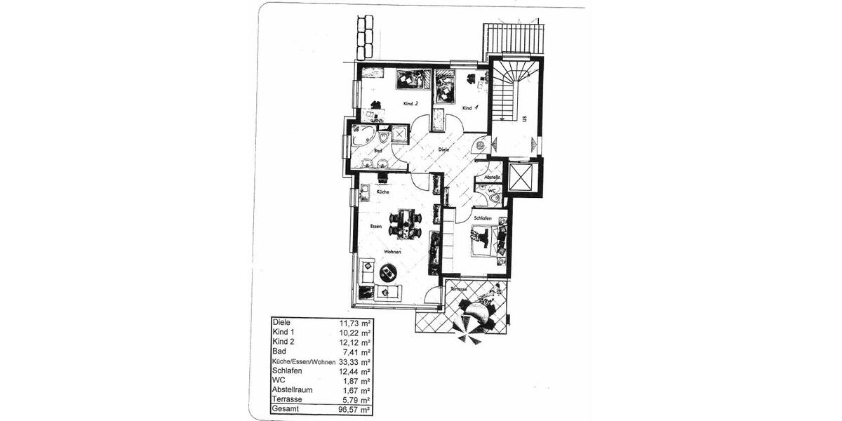 Erdgeschoßwohnung Heilbronn Böckingen - 4 Zimmer, 97 m&sup2;, 1.500&euro; | Angebot:27544671