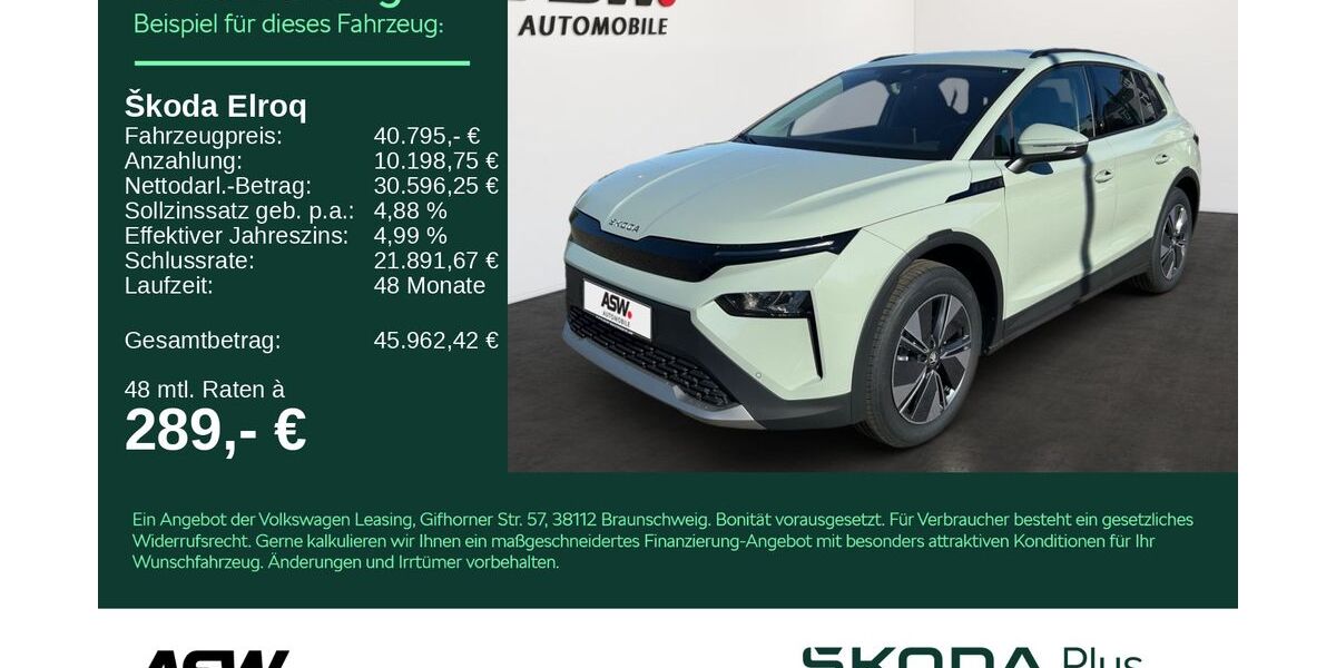 Skoda Elroq 4.500 km 40.795 &euro; Heilbronn 74076