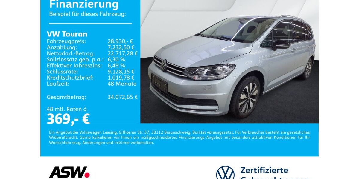 VW Touran 26.300 km 28.930 &euro; Bad Rappenau 74906
