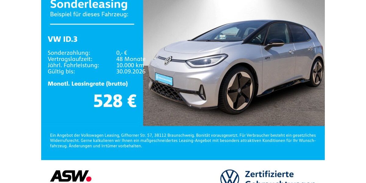 VW ID.3 7.300 km 39.860 &euro; Bad Rappenau 74906