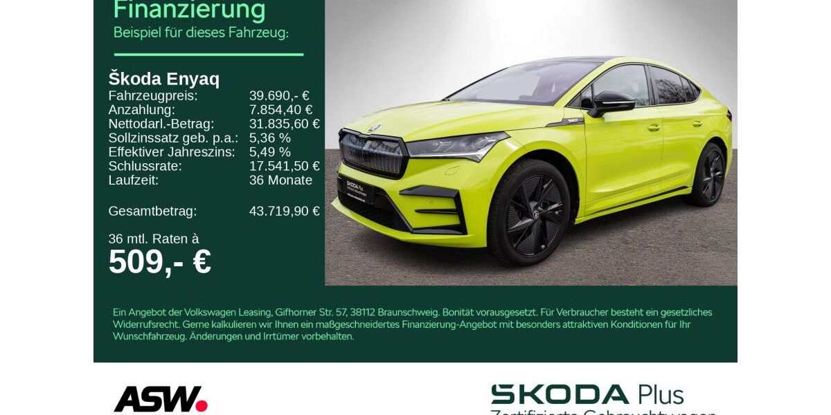 Skoda Enyaq 40.400 km 36.890 &euro; Heilbronn 74076