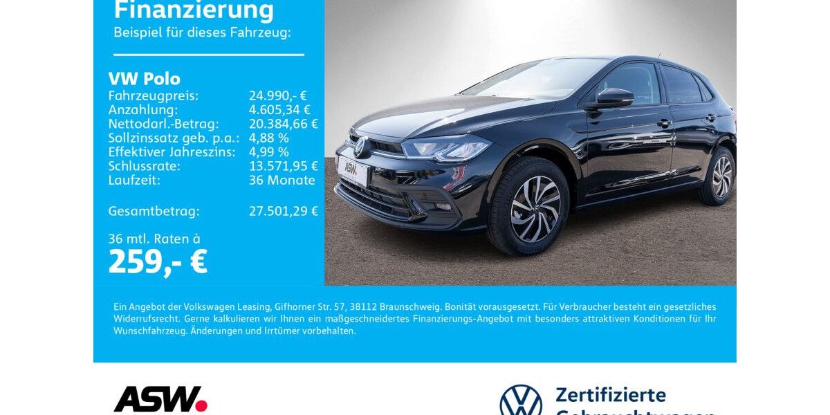 VW Polo 4.990 km 21.990 &euro; Neckarsulm 74172