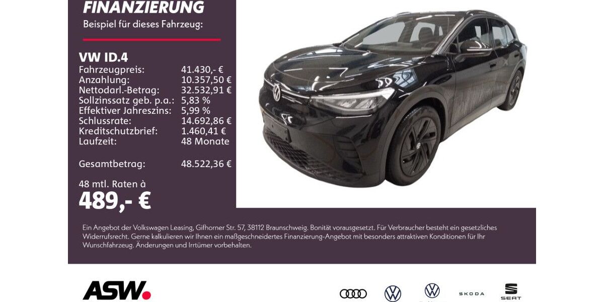 VW ID.4 7.300 km 41.430 &euro; Weinsberg 74189