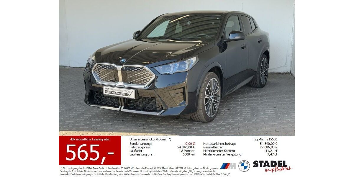 BMW iX2 5.834 km 52.444 &euro; Heilbronn 74074