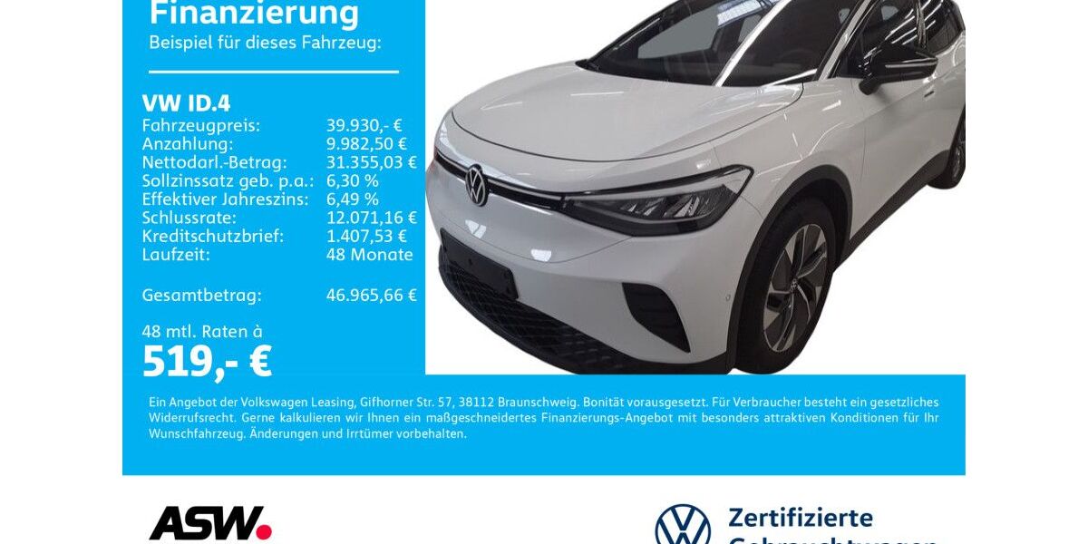 VW ID.4 8.800 km 39.930 &euro; Bad Rappenau 74906