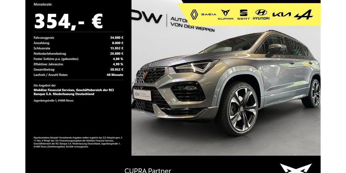 Cupra Ateca 15.120 km 33.480 &euro; Heilbronn 74076